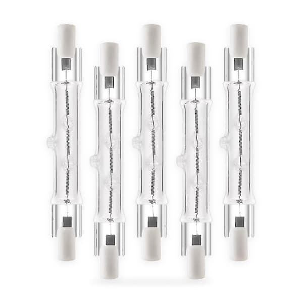 5-Pack R7s 118mm 300W 230V Halogenlampor – Linjärt Ljus för Hög Prestanda