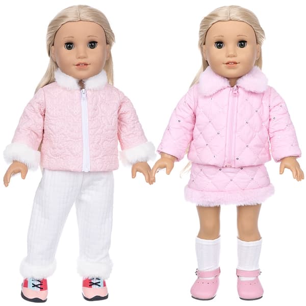 18 tums dockkläder vinterjacka för 43 cm nyfödd docka, outfit jacka A3 for 18 inch doll