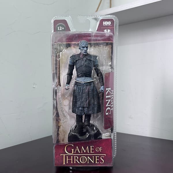 Jon Snow, Night King, Daenerys Actionfigurer - Viserion & Rhaegal Black Ice Dragon-modeller E Size with box