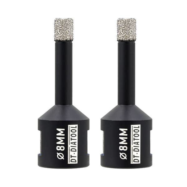 2-delt M14 Dia 6/8/10/12 mm tør diamantborehoveder keramiske fliser hulsav bor granit marmor 2 pcs  12 mm