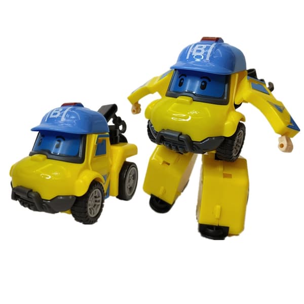 Korea Polis Robocar Amber Roy Haley Action Figur - Transformerende robotlegetøj til børn 12 Nobox