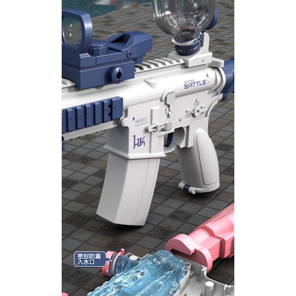 Sähköinen korkeapaineinen vesipistooli M416 - ulkoleikki lapsille ja aikuisille pink