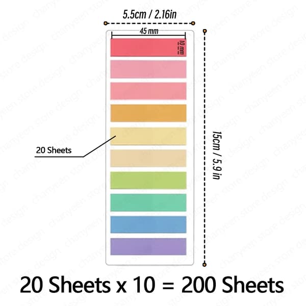 200-3600Sheets Transparent Index Creative Memo Pads Office School Paper Self-adhesive Stickers Posted It Sticky Note Pads 1200 Sheets