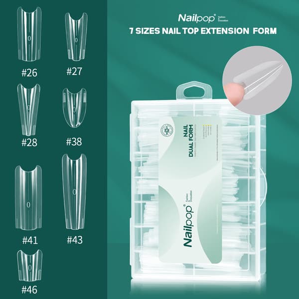 Nailpop Dual Forms Extension Nagellack Gel Sandwich System Kit 70/140 st SWB-002-140