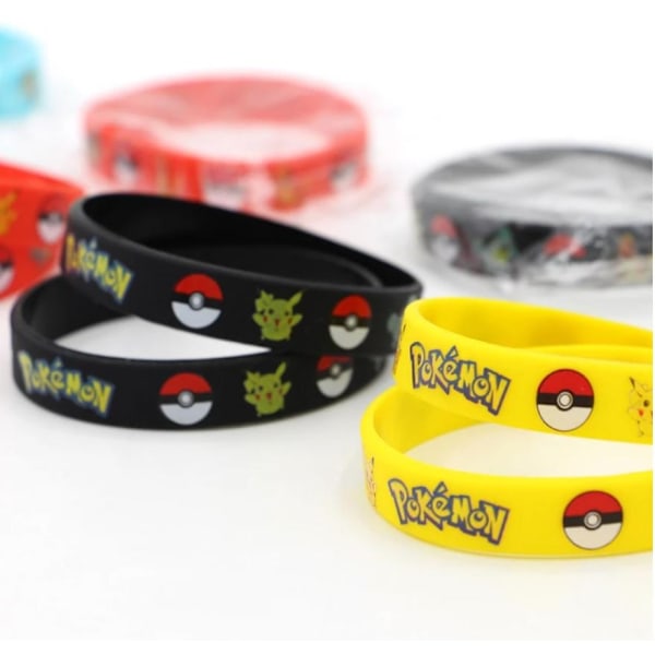 12st Pokemon Pikachu Armband Silikonarmband Figur Cartoon