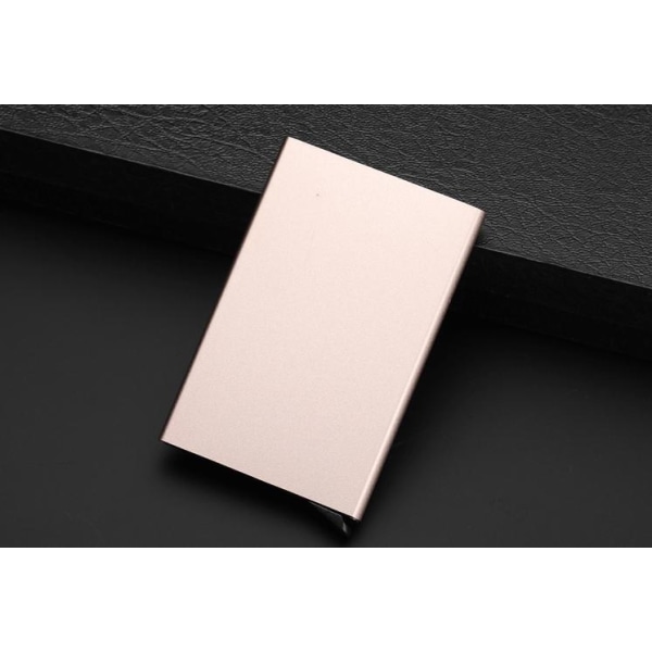 Pop-Up Korthållare - Aluminiumfacken skyddar (RFID-säker)-LEMAN Silver