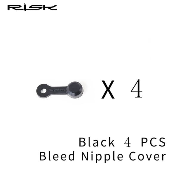 RISK Kiselgel MTB Cykel Luftningsnippel Dammkåpa Set För XT Oljeskivbromsklämma 2pcs-Red