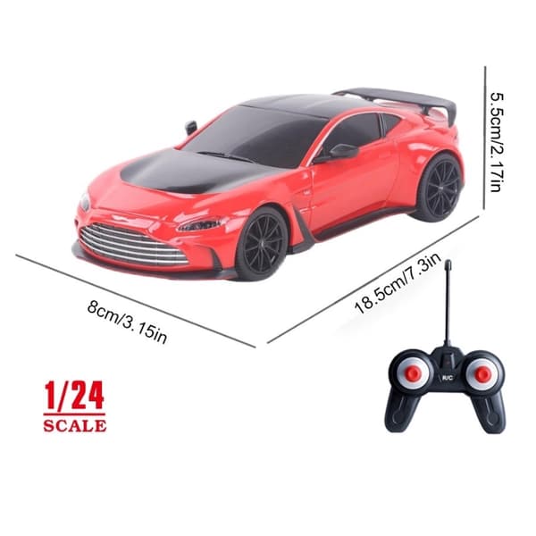 Fjärrstyrd leksaksbil för barn och vuxna, 1:24 lyxbilmodell, 27Hz RC, samlarpresent 27042 white