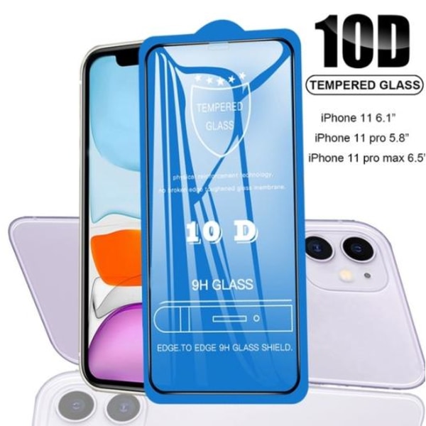 iPhone 11 Pro Tempered Glass Full Coverage 10D
