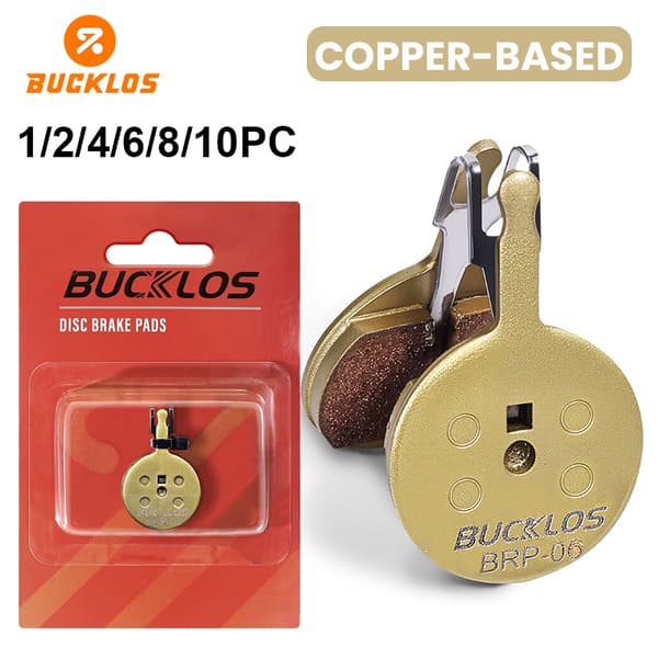 BUCKLOS Copper Road MTB Hydrauliset Levyjarrupalat Avid BB5 -pyöräilyyn, kestävät osat 8PC COPPER-BASED PAD
