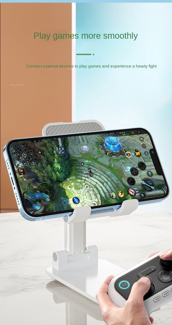 Universal Bordtelefonholder til iPhone Samsung Xiaomi Huawei Sammenfoldelig Teleskopisk Black