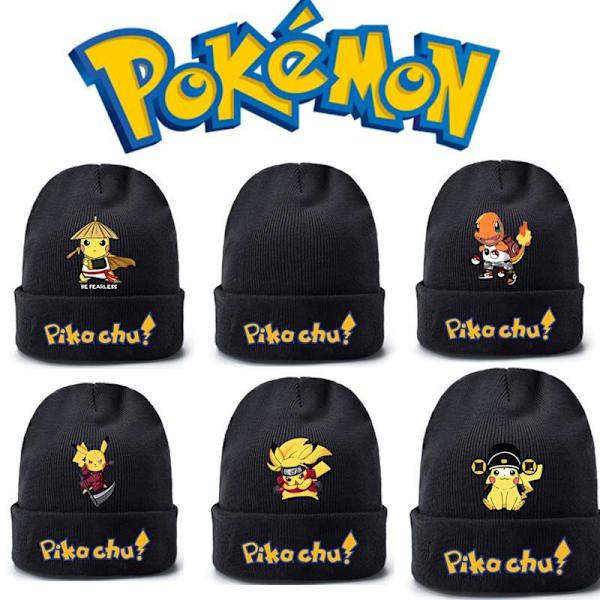 Pichachu Pokemon Keps  Mössa Bobble Hat, Hat for Kids Model 2