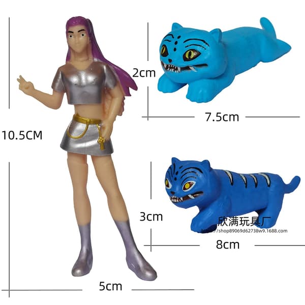 Anime Kpop Demon Hunter Figur Model Legetøj - Spillebordsindretning og samlergave til børn black