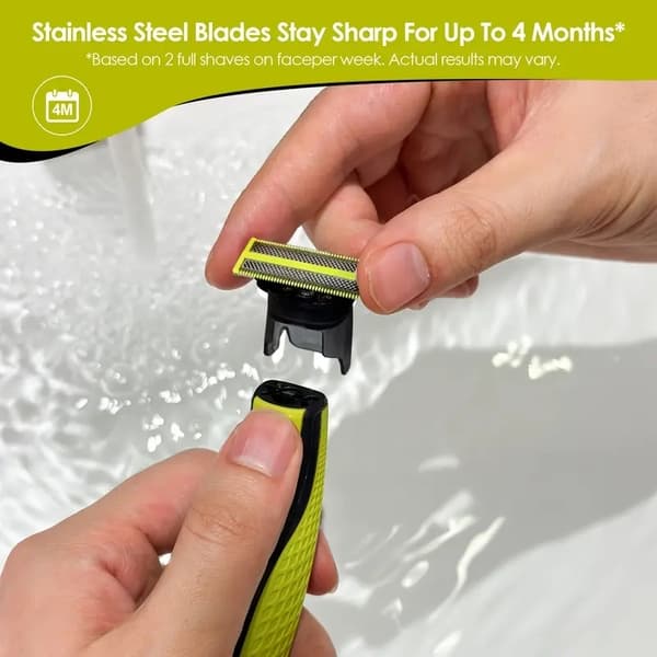 3-pack rakblad kompatibel med Philips Oneblade Ersättningsblad T blade