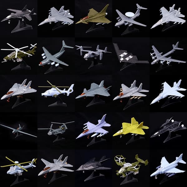 4D 27 stilarter 1:144 jagerfly samlemodel plastik gulfri fly bevæbnet helikopter rekognosceringsfly bombefly model legetøj WZ-8