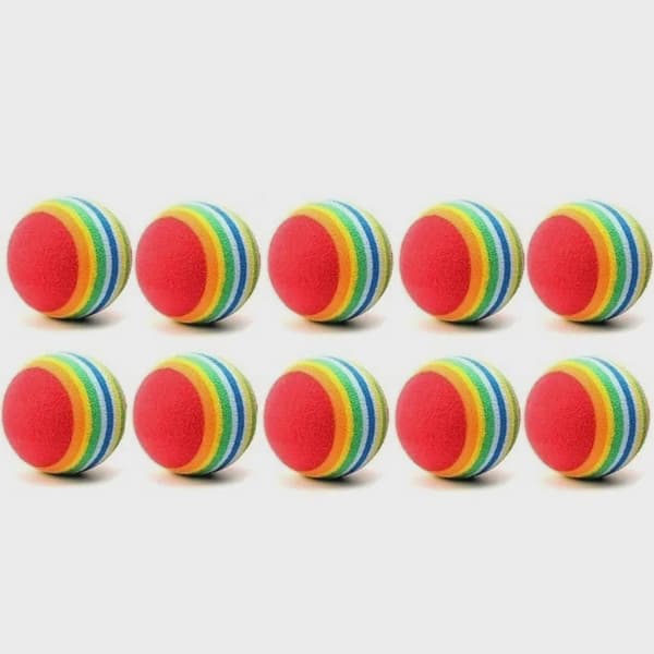 10 stk. kæledyrslegetøj Rainbow -10pcs
