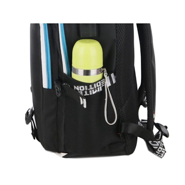 Fortnite backpack Night-lighting School bag with USB and headphone socket Black