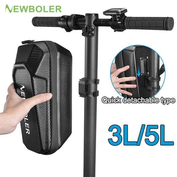 NEWBOLER El-Scooter Fronttaske 5L EVA Vandafvisende Quick Release Universal til Xiaomi BAG239-3L