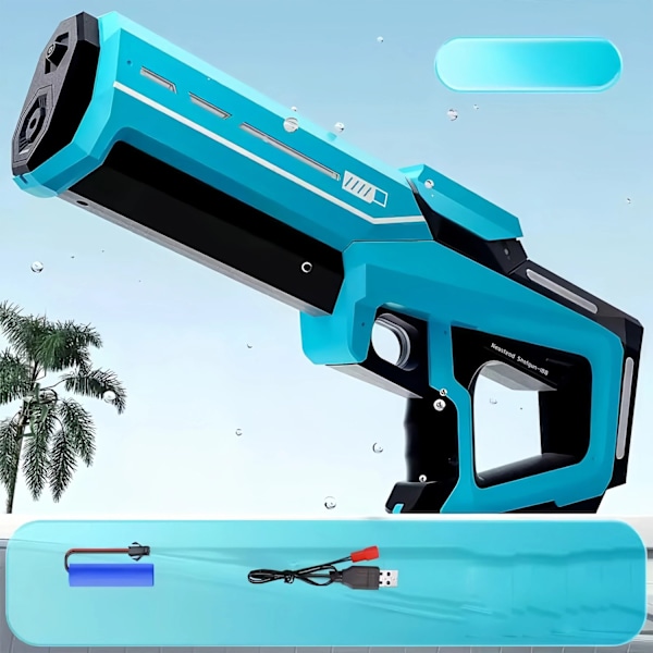 Elektrisk automatisk vattenpistol för barn och vuxna - strand- och sommarlek Red