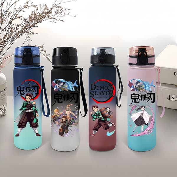Demon Slayer Tanjirou Nezuko 650 ml vattenflaska - Bärbar tecknad kopp för barn utomhusbruk gm2 Style D