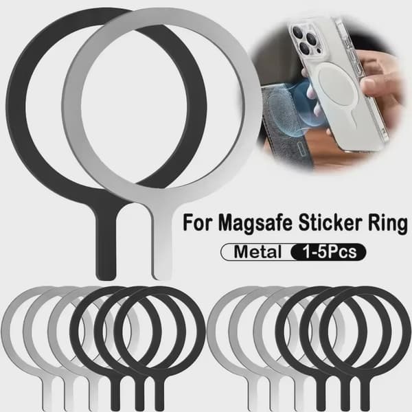 Magnetisk metalpladering i rustfrit stål til Magsafe trådløs oplader til bil og telefon 10Pcs Mix A