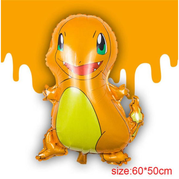 5-pak Pokemon Pikaqiu aluminiumsballon FOLIEBALLON 50-60 CM