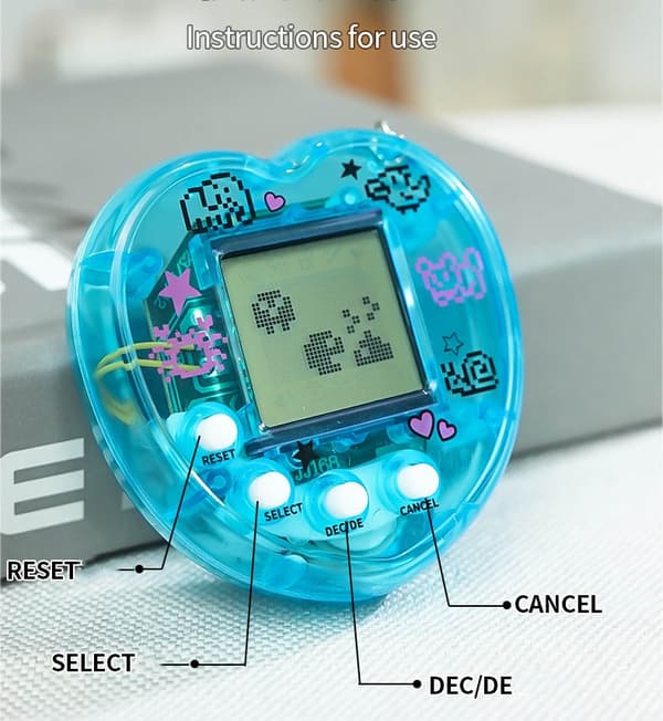 Nostalgic Handheld Virtual Pet Game Console - Elektroniska digitala djur för barn 8