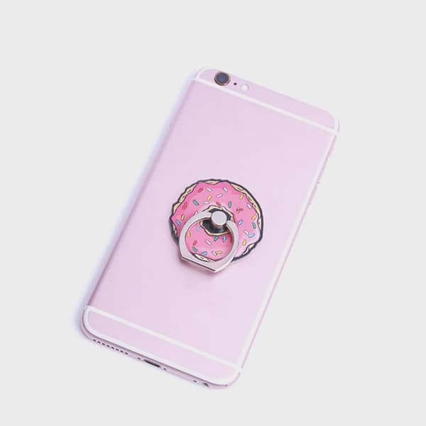 360° Blomsterfigur Fingerring Smartphone Holder Stativ til Alle Telefoner 2