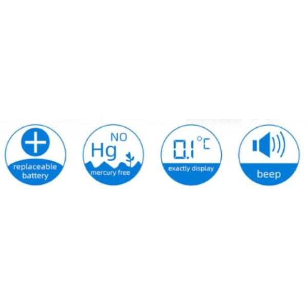 Digital febertermometer med LCD-skärm-Febertermometer