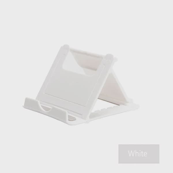 Smartphone Holder Bordstativ Universal Foldbar Beslag til iPad iPhone Samsung Xiaomi Huawei White