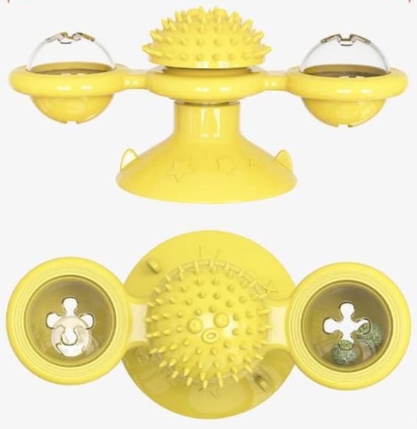 Windmill Toys for cats Puzzle spinning turntable toy