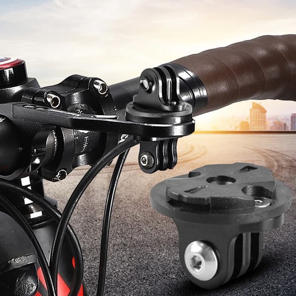 Cykelkamera Strålkastaradapter Montering ABS Plast Framlykta Fäste för Garmin GoPro A