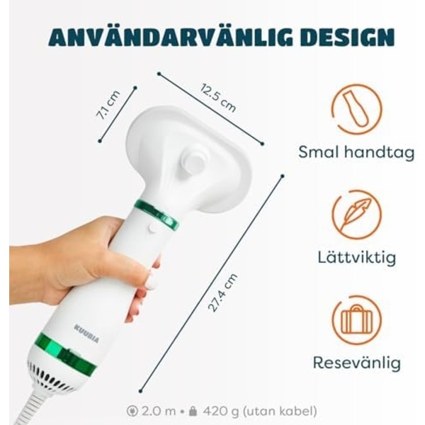 Lemmikkien hiustenkuivain 2 Slicker Brush Groomingilla kissoille ja koirille Green