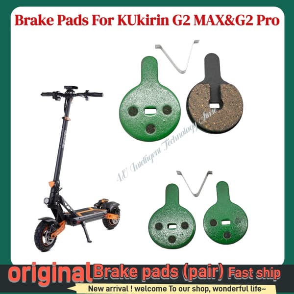 Original Bromsok & Skivbelägg för KuKirin G2 PRO & G2 MAX Elscooter Model A