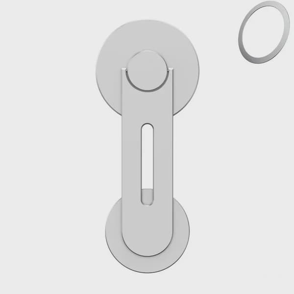 Magnetisk bilholder til Tesla Model 3/Y/X/S Magsafe iPhone 14/13/12 metal sidemontering Silver