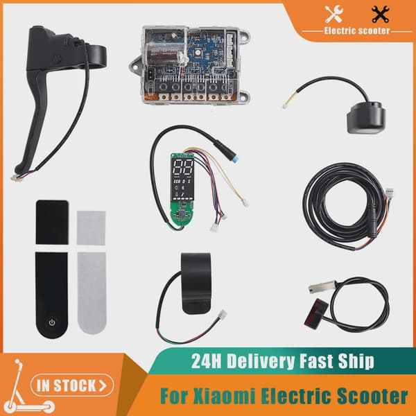 Xiaomi M365/PRO Scooter Moderkort Kontrollenhet BT Digital Display Bromsspak Gaspedal Ljus pro throttle