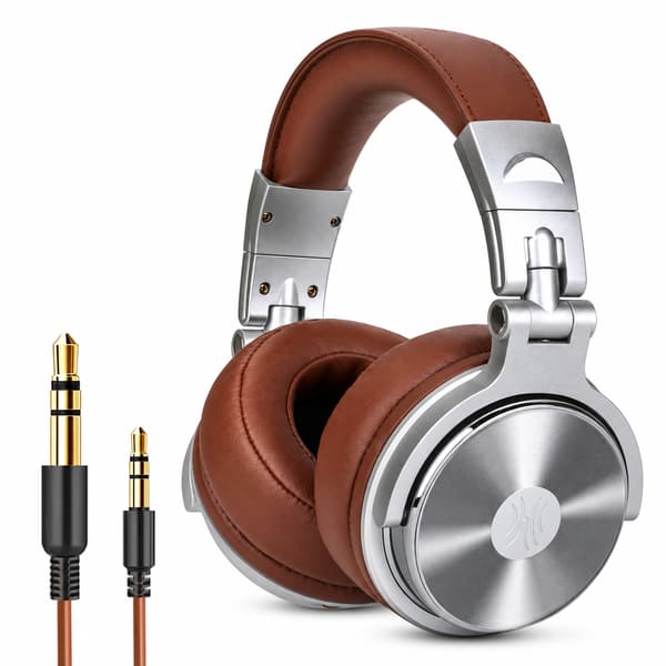 Oneodio Pro 30 Professionelle Studio DJ Hovedtelefoner Med Mikrofon Over-Ear Kablede Øretelefoner HiFi Monitorer Foldbart Gaming Headset Pro-30