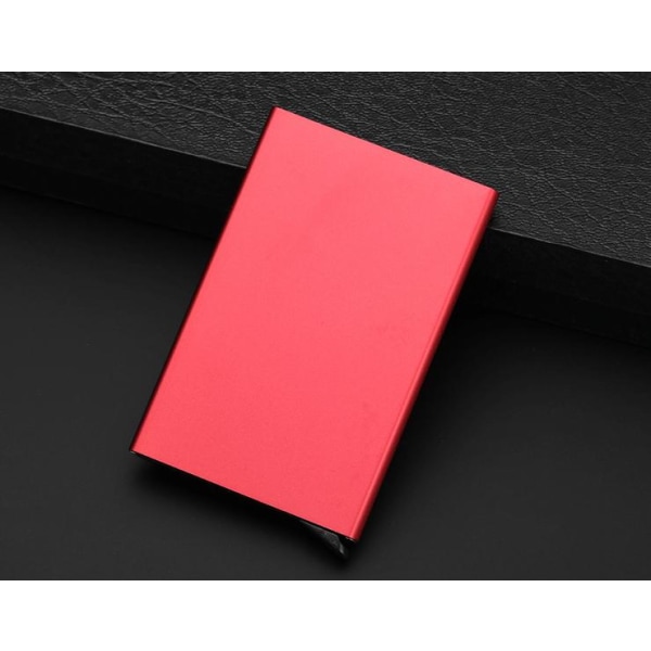 RFID-säker korthållare aluminium varierande färger Röd