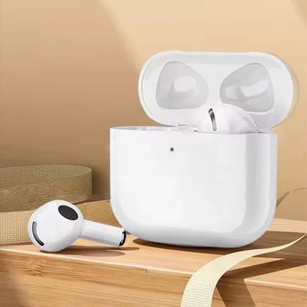 Bluetooth-headset TWS trådlösa hörlurar Bluetooth-hörlurar med lång batteritid, pekkontroll, öronsnäckor för Android IOS PC White