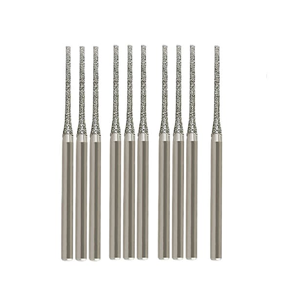 10-delte 0,8-2,5 mm diamantborehoveder med 2,35 mm skaft til glas, jade, rav, smykkefliser, sten 10 pcs  1.5 mm