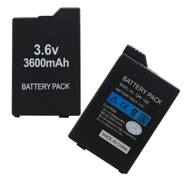 PSP2000/3000 Inbyggt batteri 3,6V 3600mAh batterier med stor kapacitet för PSP 2:e PSP2000/3000/3004 spelkonsoler Värdbatterier 10pcs 2400mah