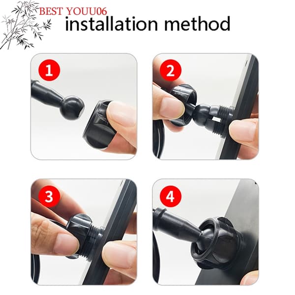 Universal stor mobilholder til stativbase til tabletmontering, justerbar adapter, spænde onesize