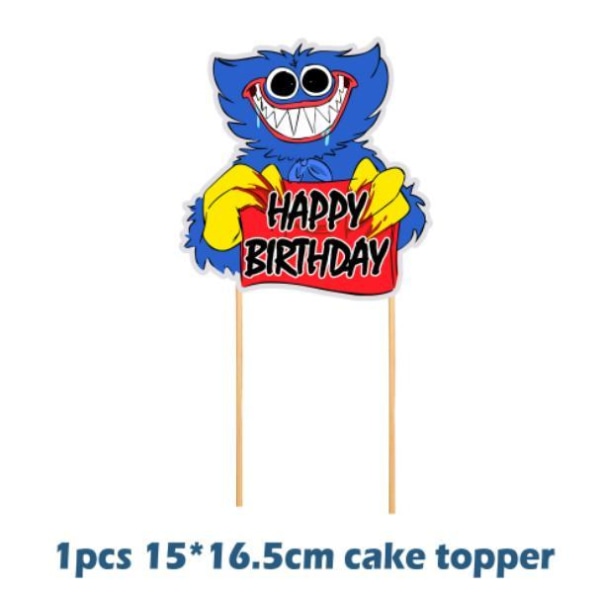 Poppy Playtime wuggy Ballonsløjfe -Tillykke med fødselsdagen