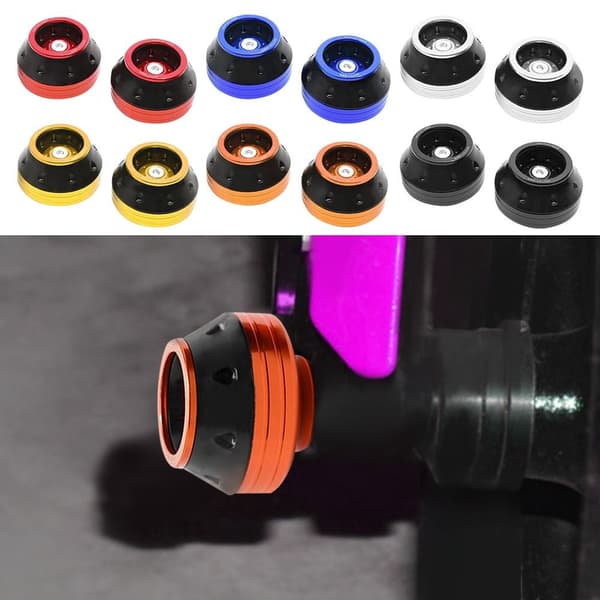 Elektrisk Scooter Aluminiumlegering Stødabsorbering Crash Protector Slider Pads black
