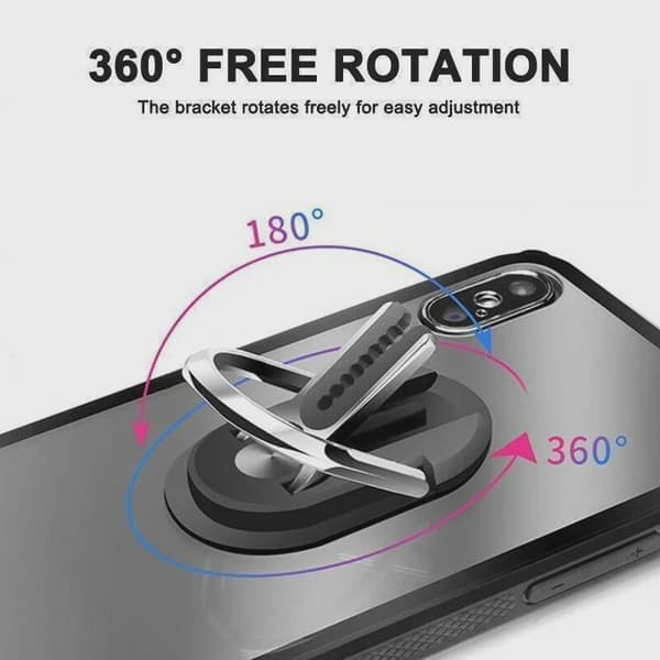 360° Ringholder Telefonstativ Universal Bilventilationsmontering Multifunktionelt Telefongreb Gold