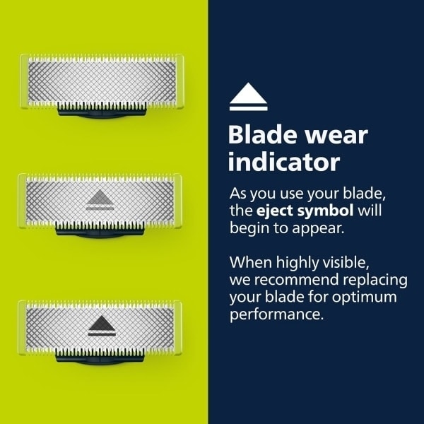 3-pak barberblade, der er kompatible med Philips Oneblade Replacement