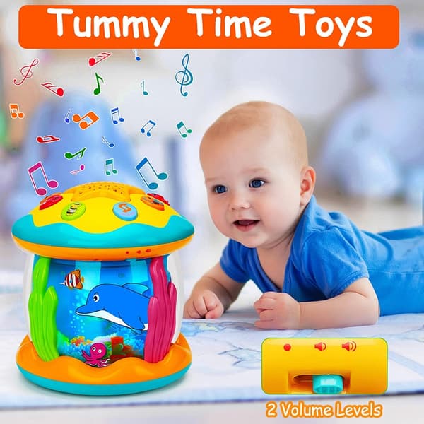 Ocean Light Projector Musikleksak för småbarn 1-3 år - Montessori Sensorisk gåva A