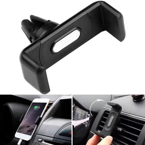 Bil Mini Telefonhållare Luftventil Montering 360° Roterbar Universal Bilnavigationsställ 1pcs