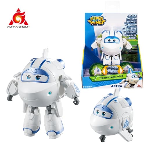Super Wings 5" Transforming Jett, Dizzy, Donnie Actionfigurer - Robotleksaker för barnflygplan Astra