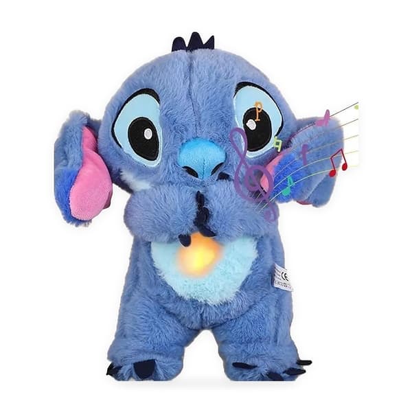 30 cm  Stitch Åndedrætssøm Plysdukke - sovelegetøj til børn Blue
